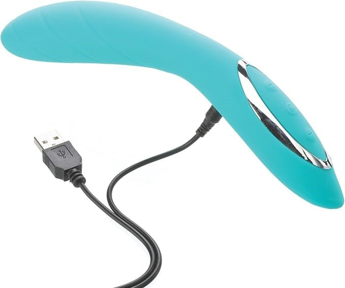 Adam and Eve The G Gasm Curve G Spot Vibrator Aqua - G-Spot Vibrators