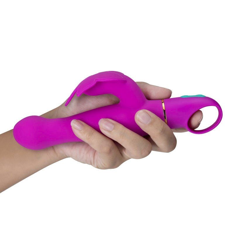 Blush Novelties Aria Naughty AF Butterfly Vibrator Plum - Rabbit Vibrators