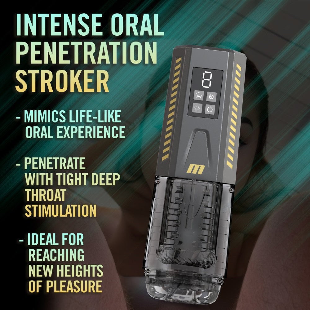 Blush Novelties M For Men SpinMaster Pro Vibrating & Rotating Auto Stroker - Masturbators and Strokers