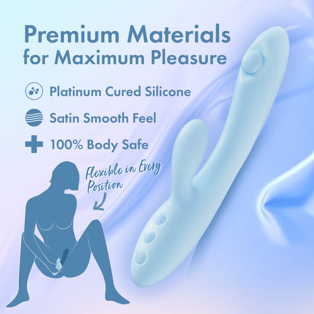 Blush Novelties Play With Me Moondust Magic Rabbit Vibrator Blue - Rabbit Vibrators