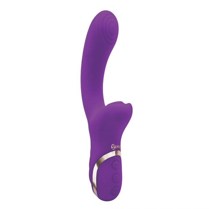 Bodywand G Play Dual Stimulator Squirt Trainer Air Pulsation Rabbit Vibrator Purple - Rabbit Vibrators