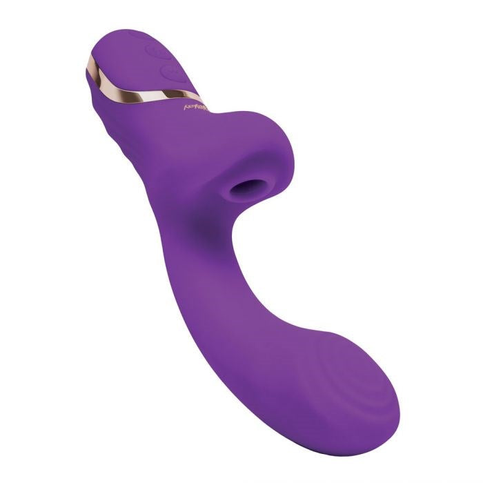 Bodywand G Play Dual Stimulator Squirt Trainer Air Pulsation Rabbit Vibrator Purple - Rabbit Vibrators