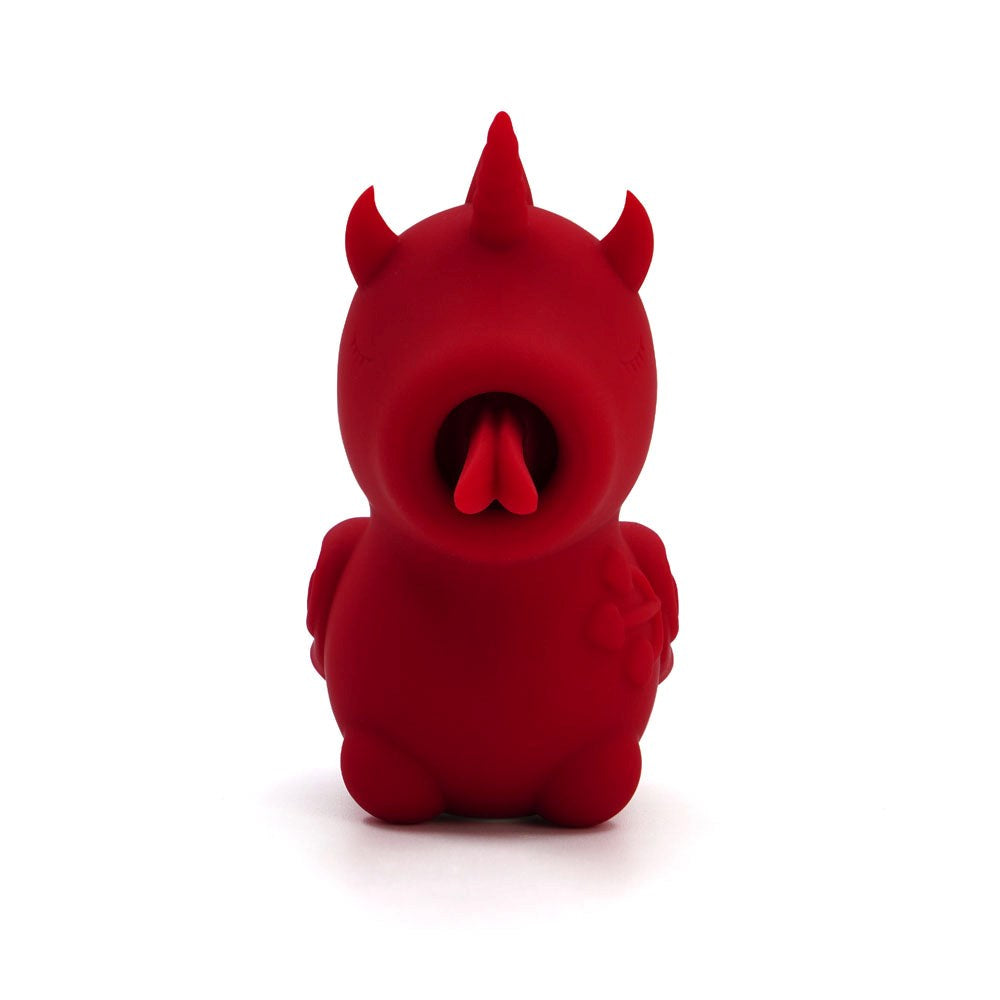 Unihorn Blaze Diablo USB Rechargeable Forked Tongue Flicking Stimulator Red - Finger and Tongue Vibrators