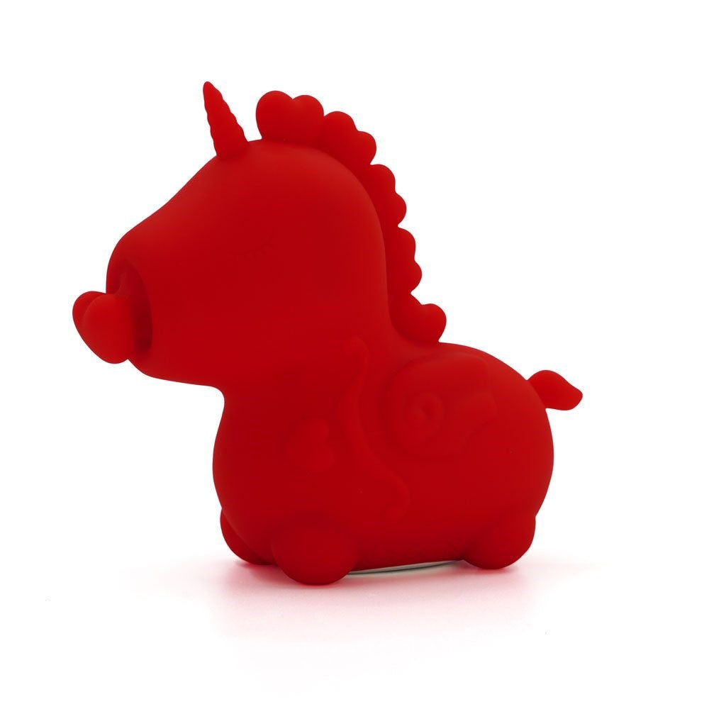 Unihorn Cupids Beau USB Rechargeable Heart Nosed Stimulator Red - Finger and Tongue Vibrators