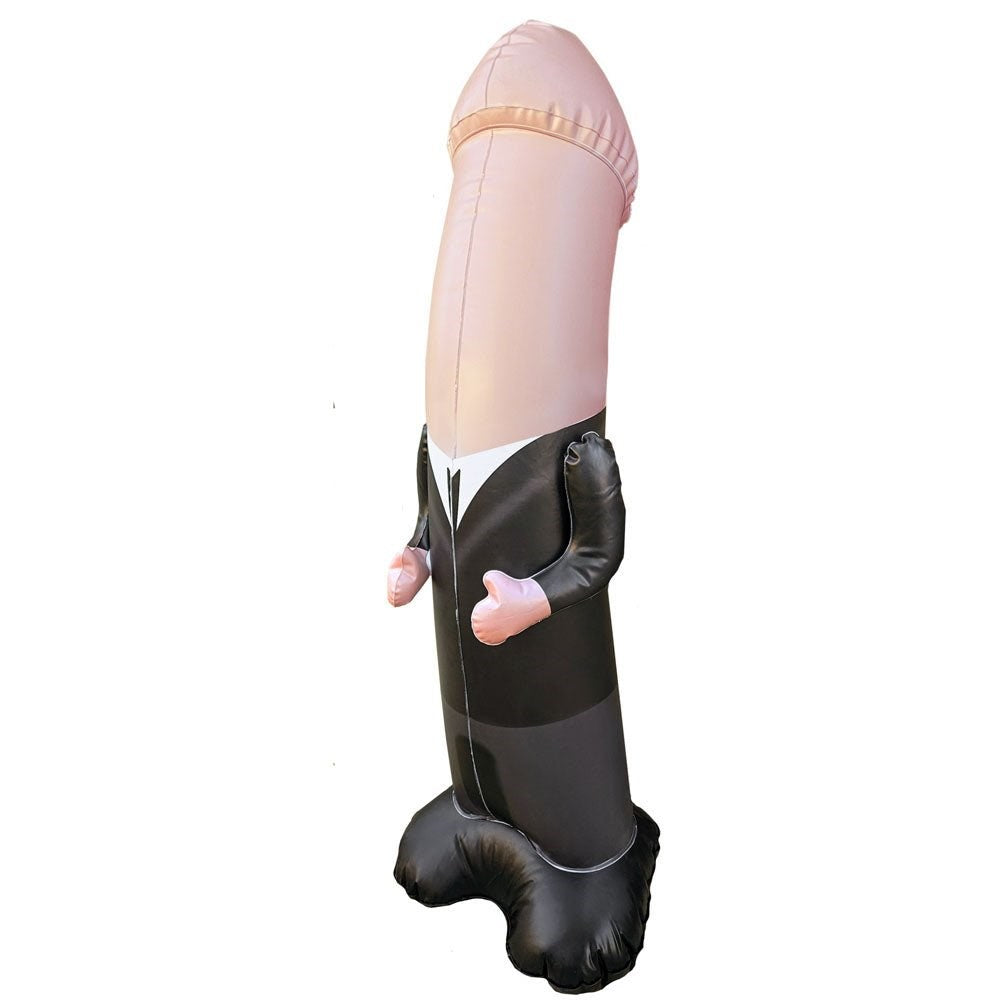 Shots Toys S LINE The Dickheads Groom Bop 100 cm Inflatable Penis Punching Bag - Party Gifts and Novelties