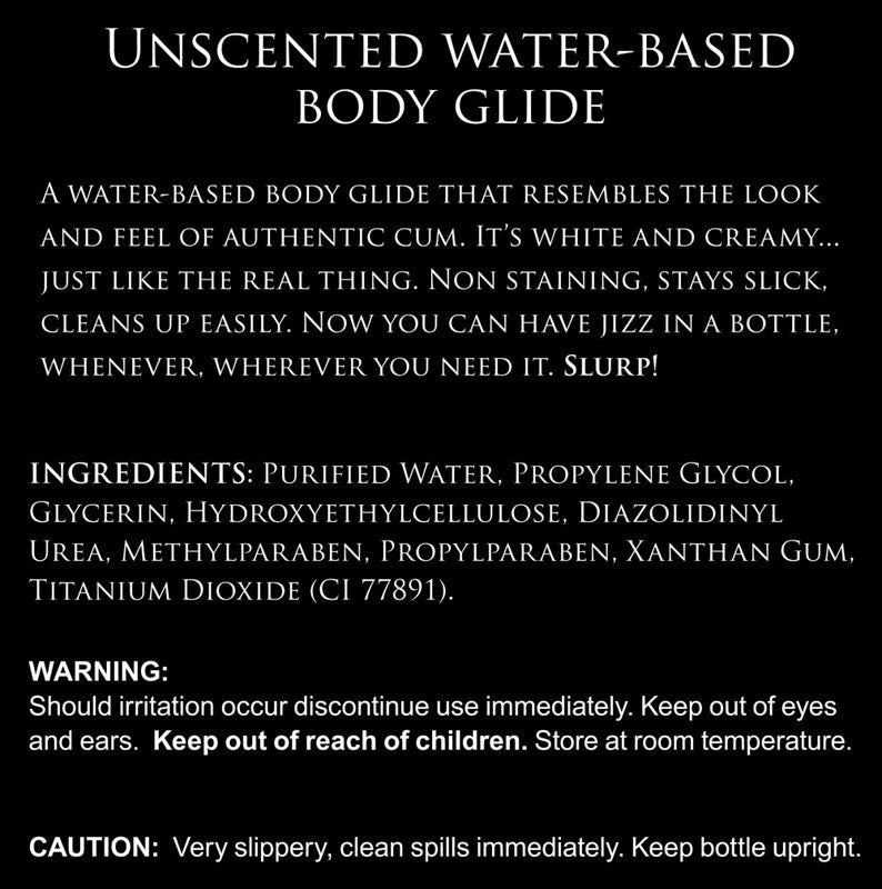 XR Brands Master Series Jizz Water Based Cum Lubricant Bottle 488ml - Water Based Lubes