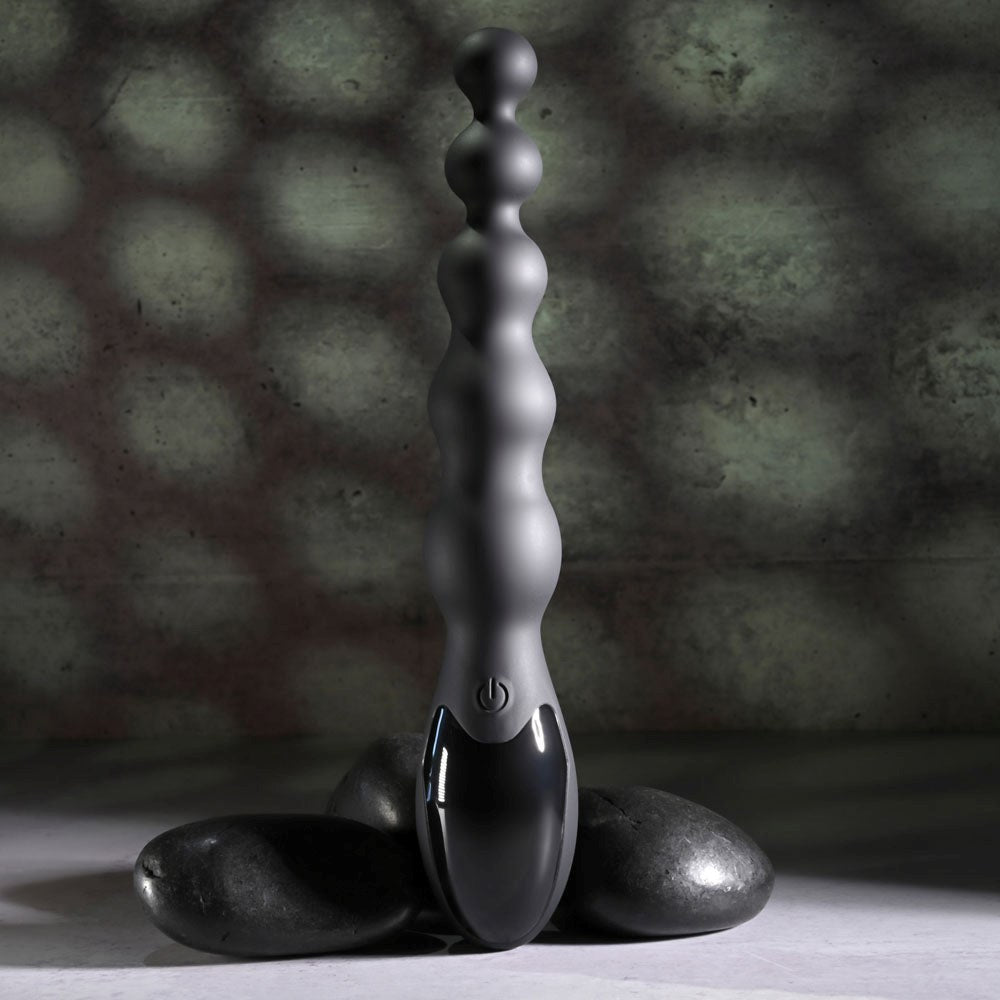Zero Tolerance Backdoor Baton Vibrating Anal Bead Black - Anal Beads and Balls