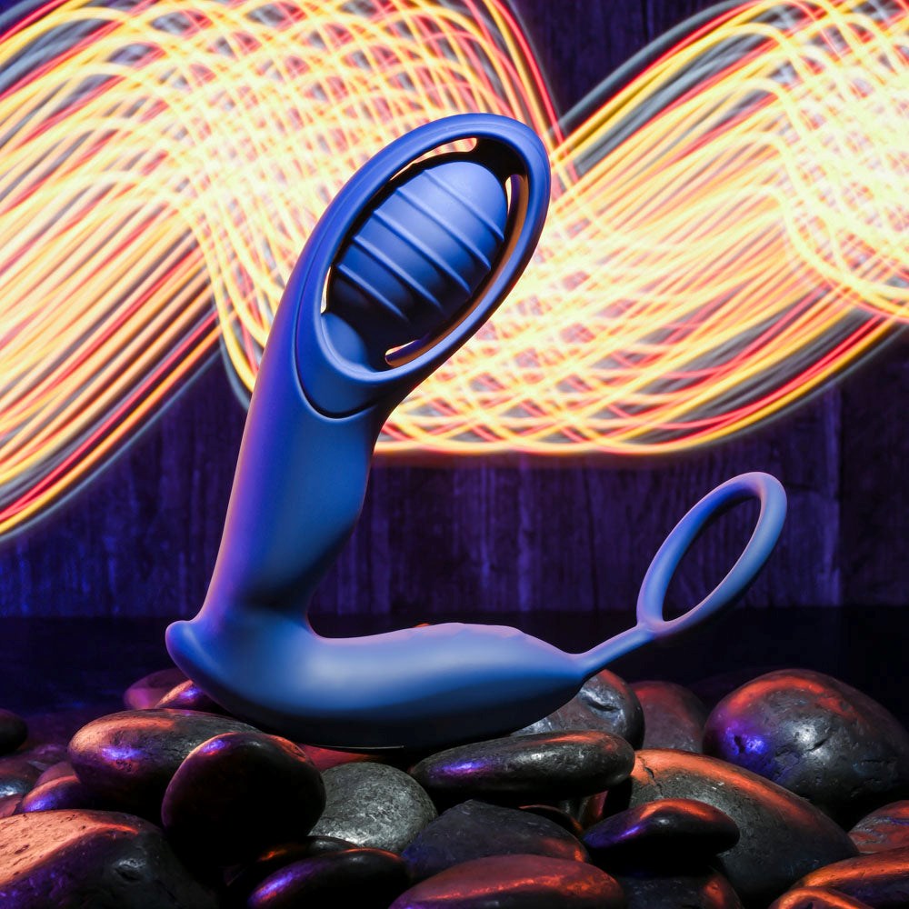 Zero Tolerance EXTRA MILE Vibrating Prostate Massager Blue - Prostate Toys