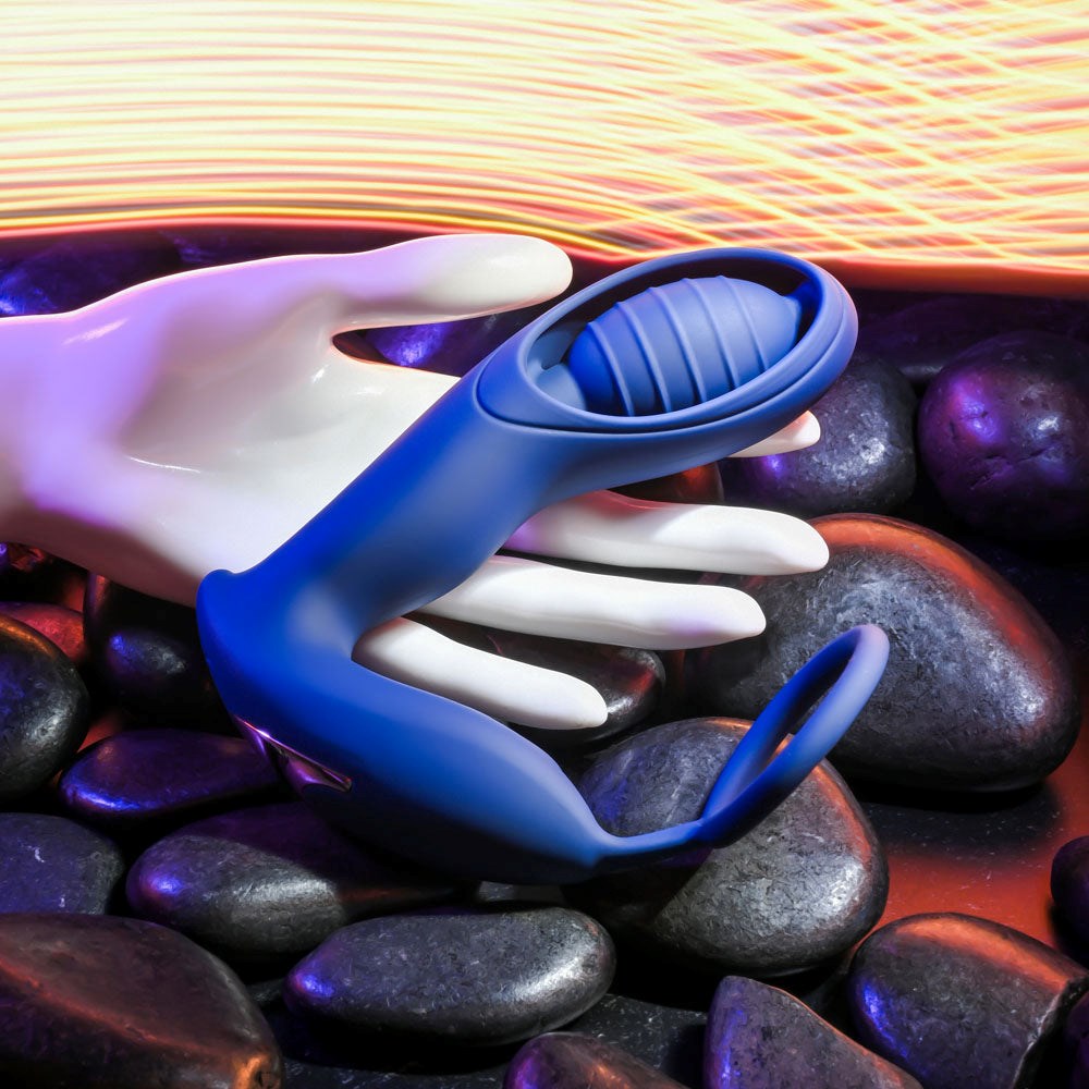 Zero Tolerance EXTRA MILE Vibrating Prostate Massager Blue - Prostate Toys