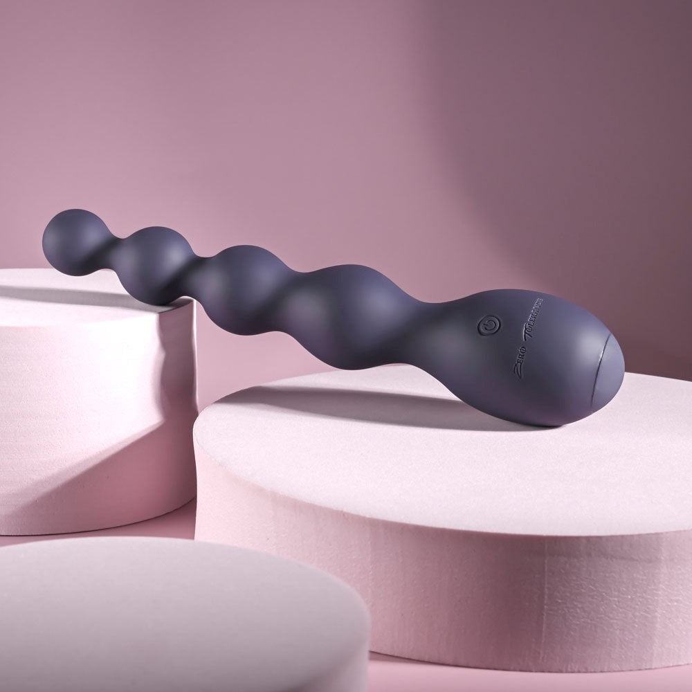 Zero Tolerance Rumpy Bumpy Vibrating Anal Bead Purple - Anal Beads and Balls