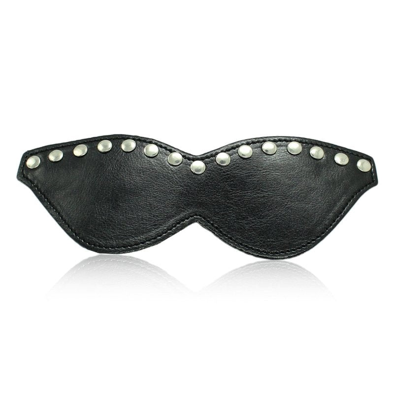 Black Leather Blindfold Mask by BDStyle - Blindfolds And Masks