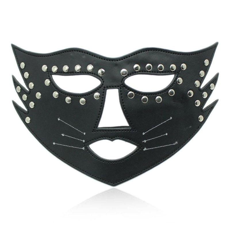 BDStyle Cat Face Mask with Beard - Blindfolds And Masks