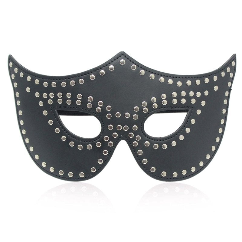 BDStyle Eye Mask with Rivets Detail - Blindfolds And Masks