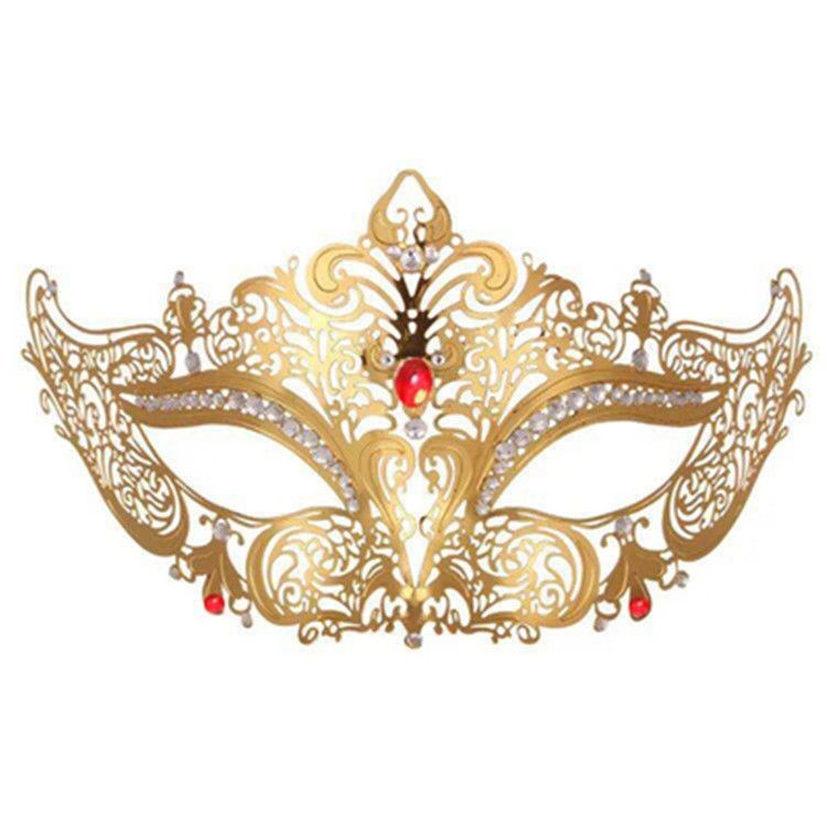 BDStyle Golden Diamante Metal Mask - Blindfolds And Masks