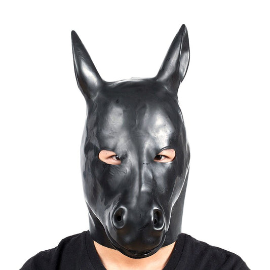 BDStyle Latex Mask Horse Head Bondage Hood