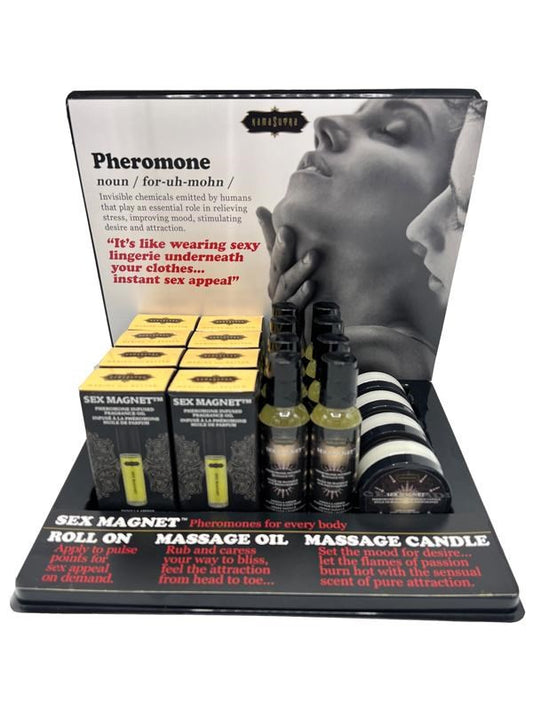 Kama Sutra Products SEX MAGNET Pheromone Vanilla Amber Fragrance Oil Prepack Display 20 Units