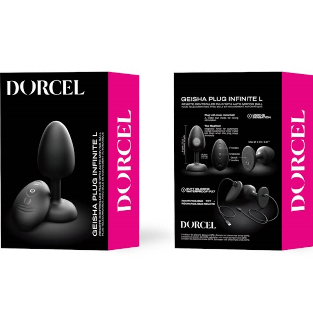 DORCEL Geisha Remote Control Rechargeable Anal Plug Infinite - Butt Plugs