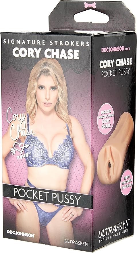 Doc Johnson Cory Chase Pocket Pussy Vagina Stroker - Masturbators and Strokers
