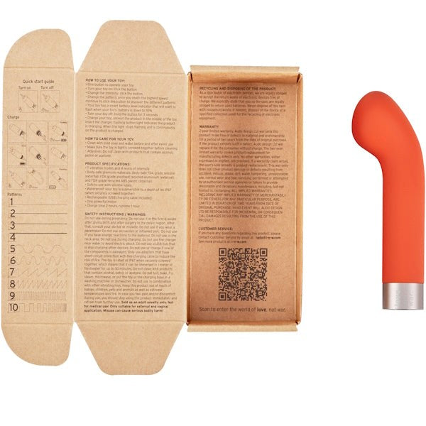 LOVE NOT WAR Liebe Silicone G Spot Vibrator - G-Spot Vibrators