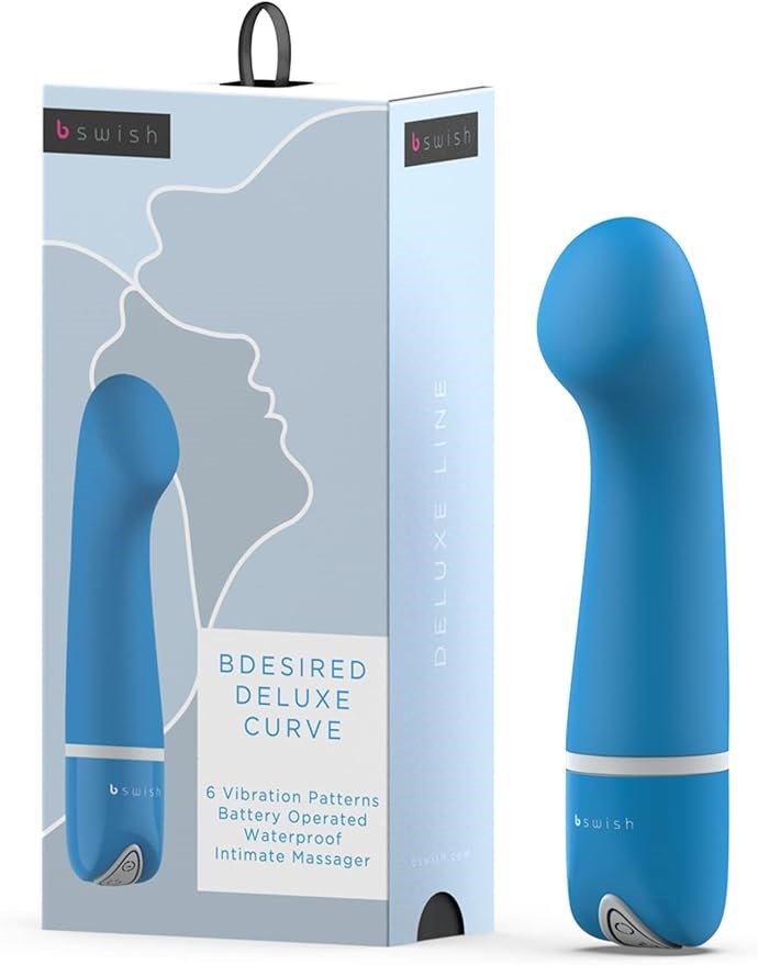 B Swish Bdesired Deluxe Curve G Spot Vibrator Blue Lagoon - G-Spot Vibrators