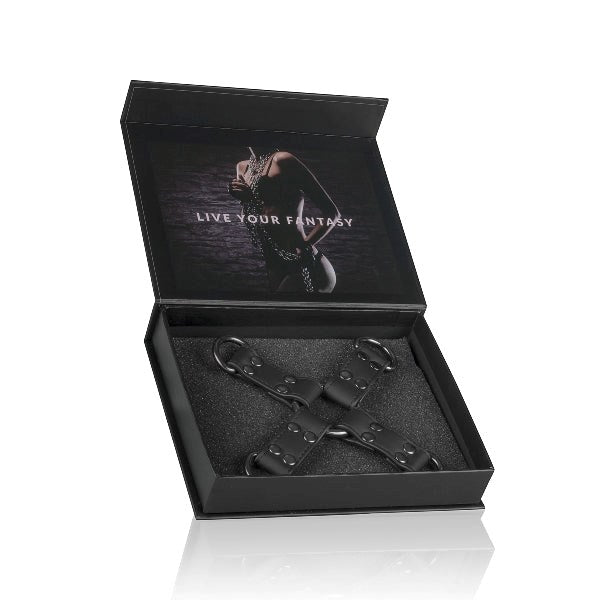 Easy Toys Fetish Collection BDSM Play Hogtie Black - Cuffs And Restraints