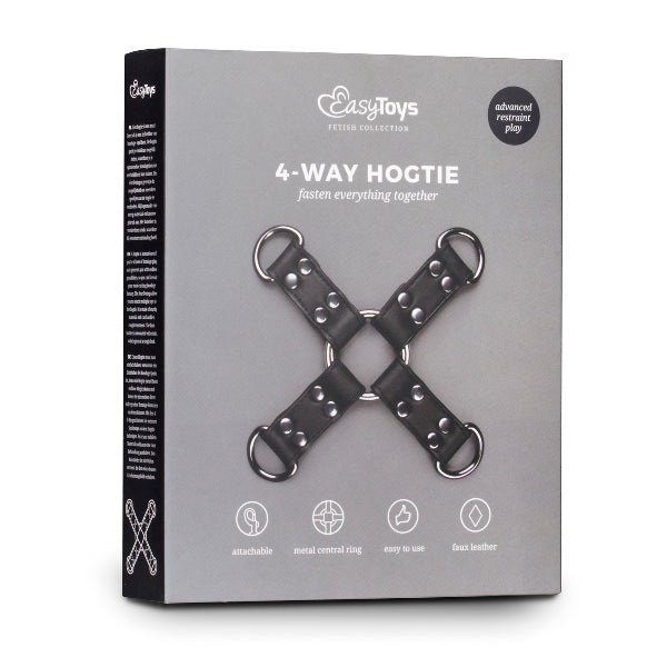 Easy Toys Fetish Collection BDSM Play Hogtie Black - Cuffs And Restraints