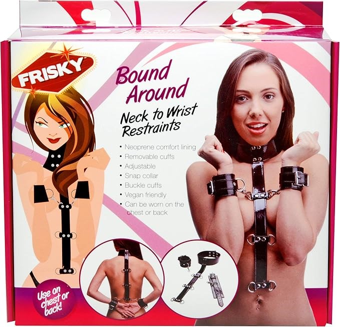 Frisky Bound Around Neck to Wrist Restraints - Cuffs And Restraints