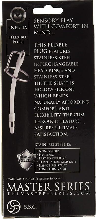 Master Series Inertia Flexible Cum Thru Penis Plug - Penis Plugs
