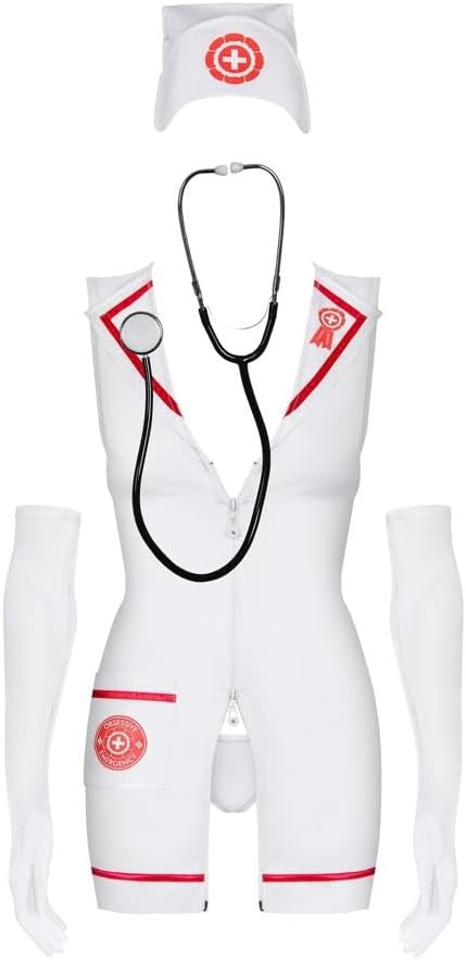 Emergency Women's Dress and Stethoscope by Obsessive - Fancy Dress Ups