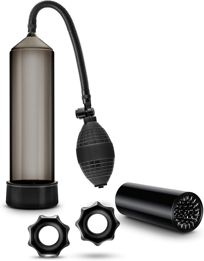 Quickie Kit Thick Cock Penis Pump Set Black - Penis Pumps And Stretchers