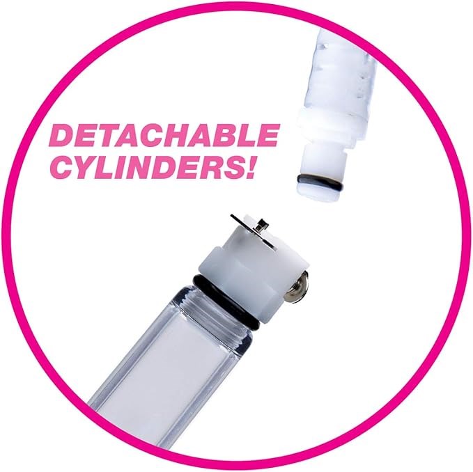 Size Matters Nipple Pumping System with Dual Cylinders - Breast and Nipple Toys