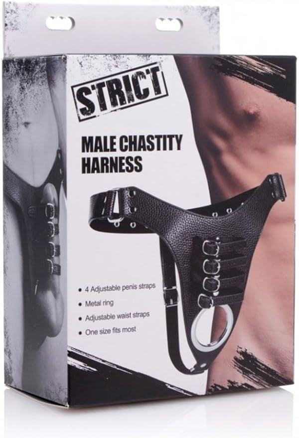 Strict Male Chastity Harness - Male Chastity