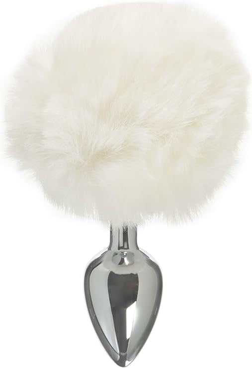 Tailz Seme Flexible White Bunny Tail Anal Plug - Butt Plugs