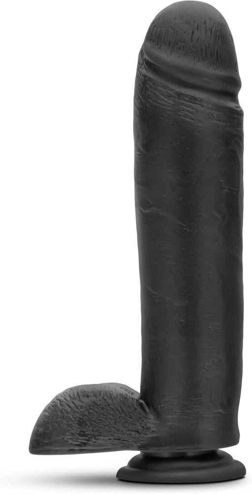 Au Naturel Bold Huge Suction Cup Realistic Dildo Black 10.5 Inch - Realistic Dildos