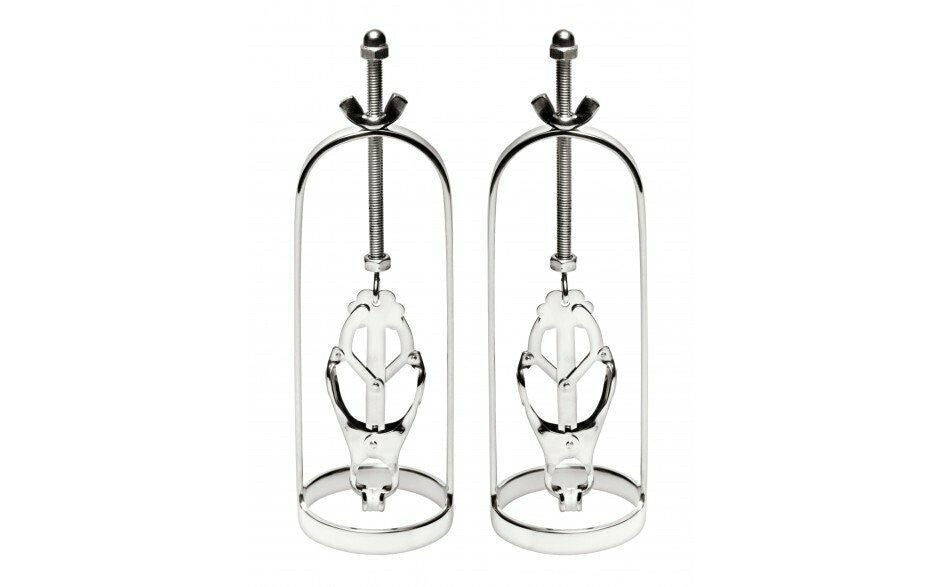 Master Series Stainless Steel Clover Clamp Nipple Stretcher - Nipple and Clit Clamps