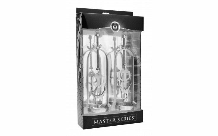 Master Series Stainless Steel Clover Clamp Nipple Stretcher - Nipple and Clit Clamps
