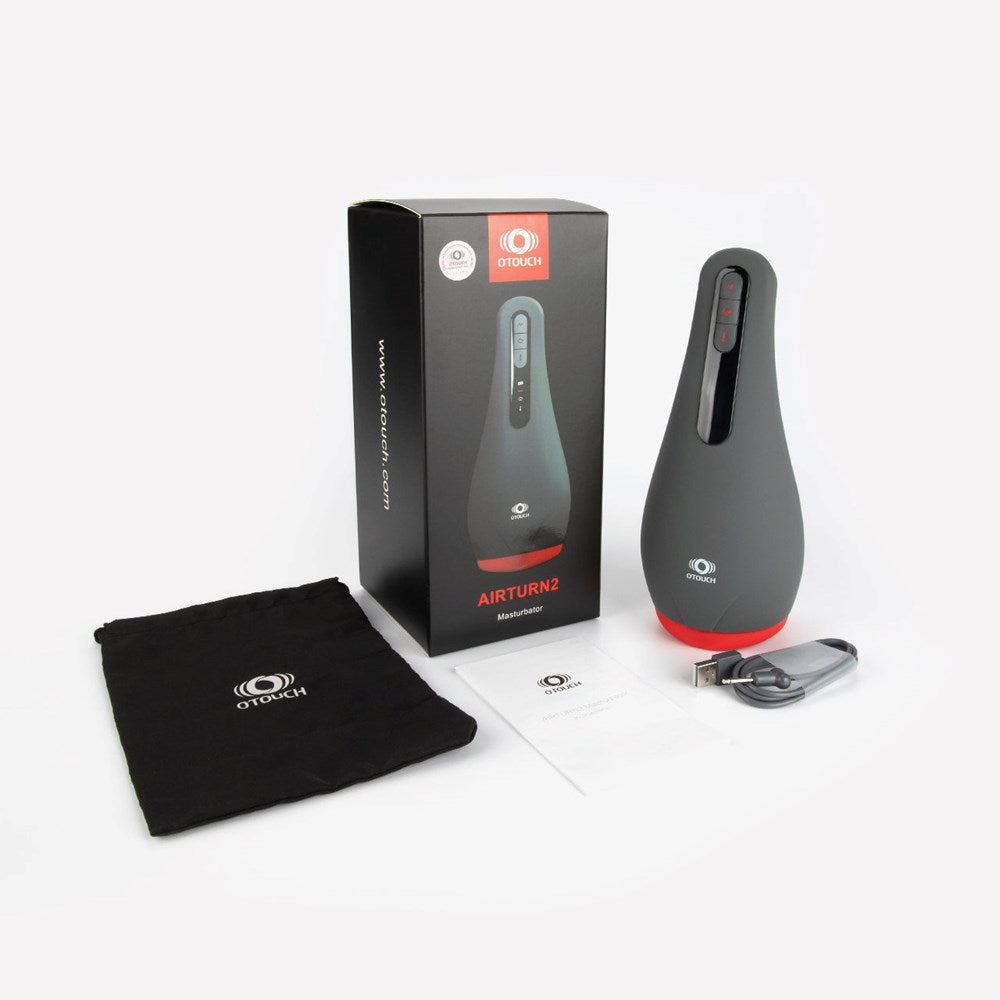 OTouch Airturn 2 Heating Suction Mens Masturbator - Masturbators and Strokers