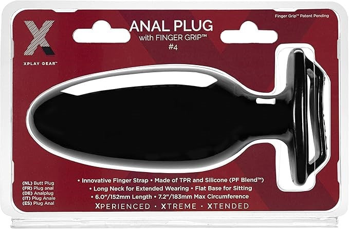 Perfect Fit Xplay Finger Grip Butt Plug 4L - Butt Plugs