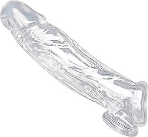 Size Matters Realistic Clear Penis Enhancer and Ball Stretcher - Penis Sleeves and Extenders