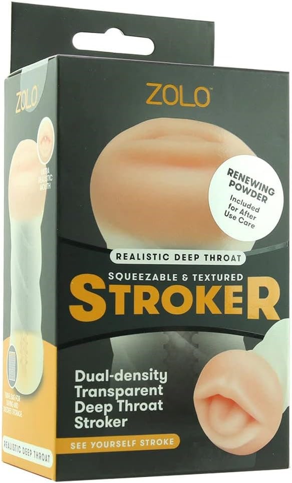 Zolo Deep Throat Male Masturbator Clear - Masturbators and Strokers