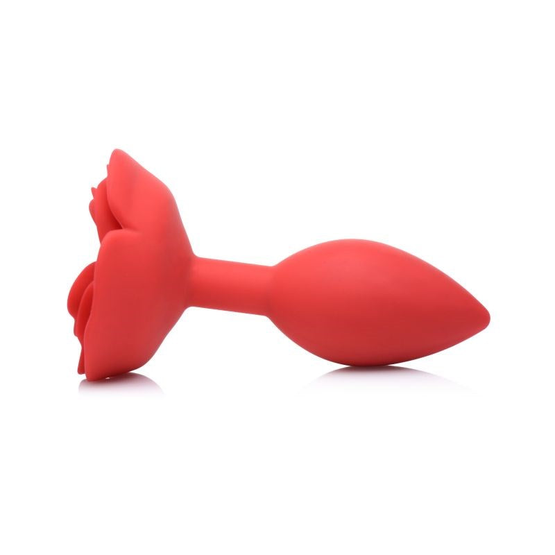 Master Series Booty Bloom Silicone Rose Anal Plug Red - Butt Plugs