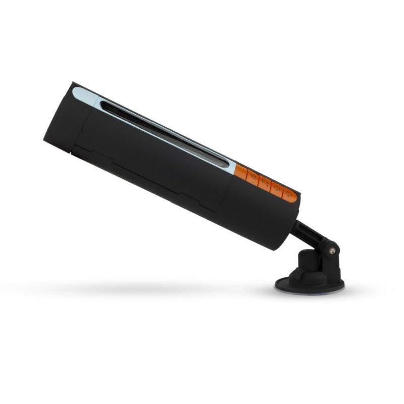 Cruizr Deluxe Vibrating and Sucking Automatic Male Masturbator With Holder - Masturbators and Strokers