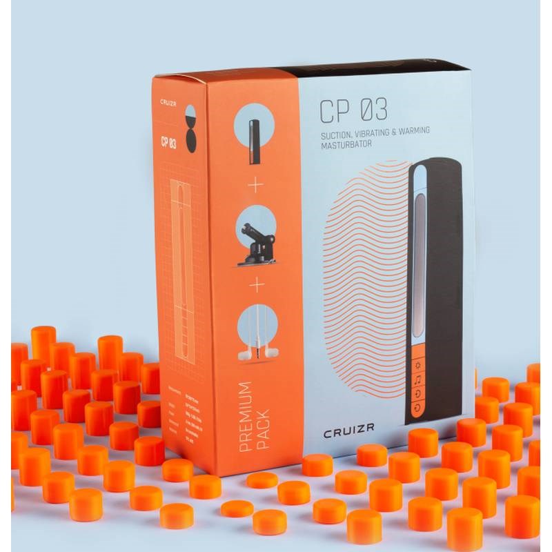 Cruizr Deluxe Vibrating and Sucking Automatic Male Masturbator With Holder - Masturbators and Strokers