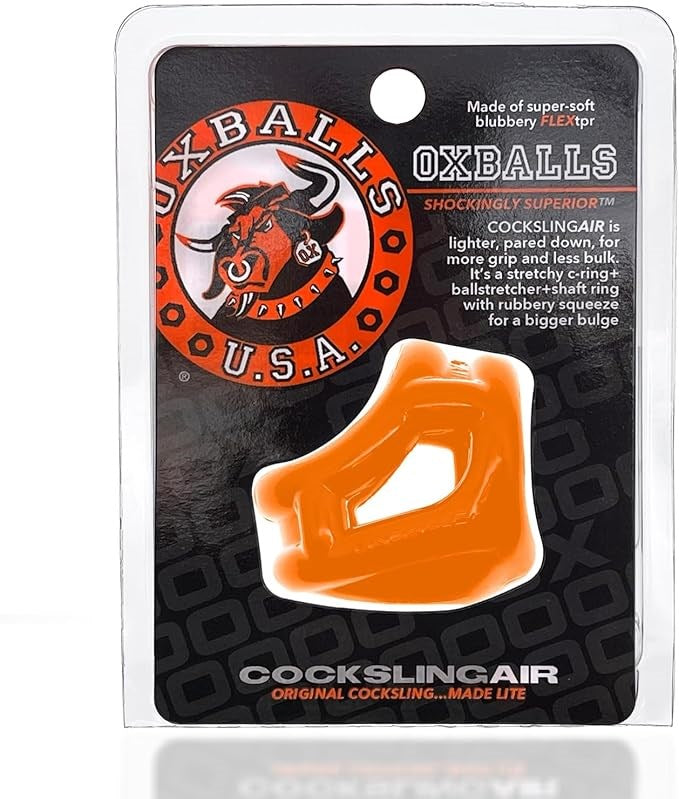 Oxballs Original Lite Cocksling Air Orange - Ball and Cock Toys