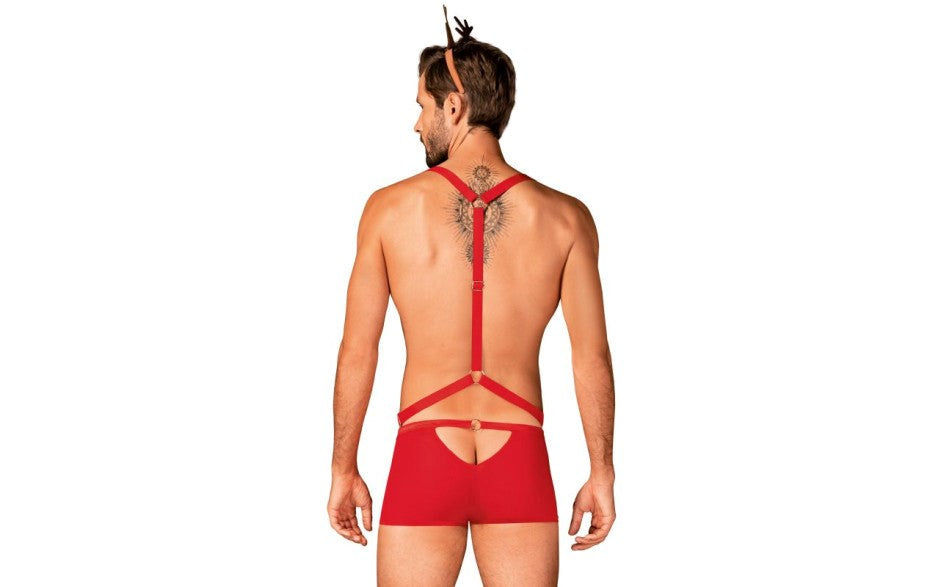 Obsessive Mr. Reindy 3 Piece Mens Costume Set - Fancy Dress Ups