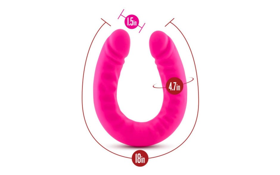 Ruse Silicone Slim 18 Inch Double Ender by Blush Novelties - Double Ender