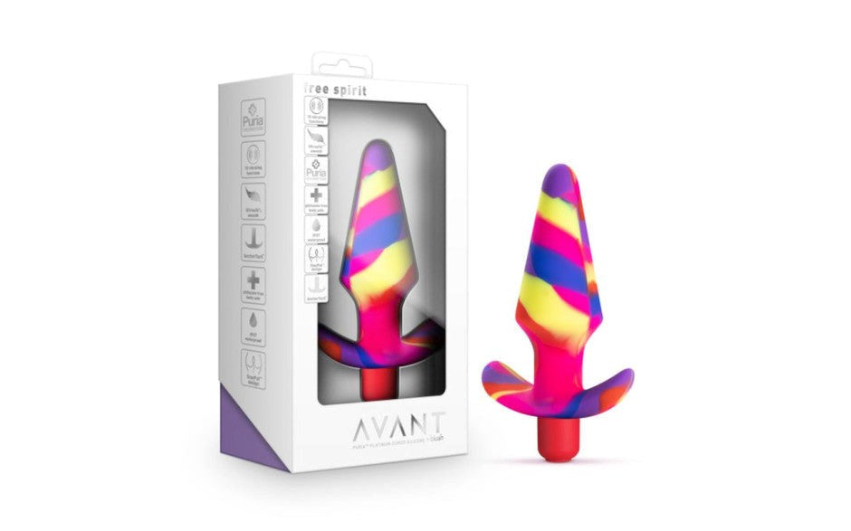 Avant Free Spirit Scarlet Silicone Butt Plug - Butt Plugs