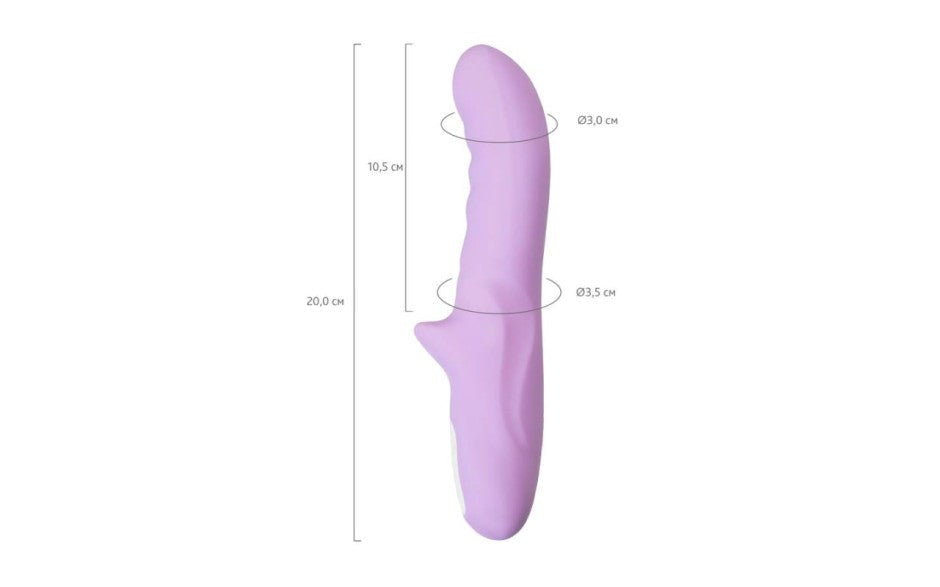 JOS Merry Gor Rotating Shaft G Spot Vibrator Violet - G-Spot Vibrators
