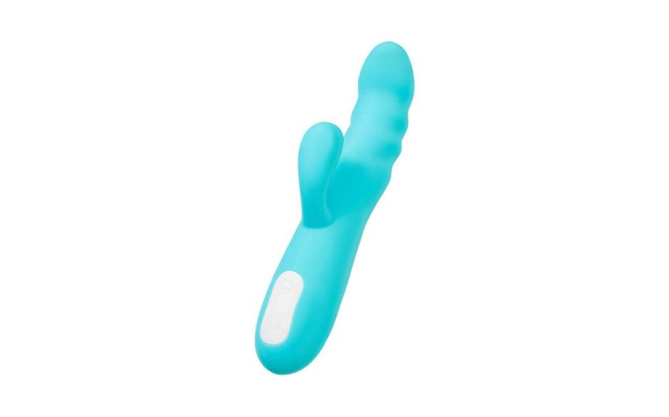 JOS Merry Swirl 10 Function Rotating Shaft Rabbit Vibrator Blue - Rabbit Vibrators