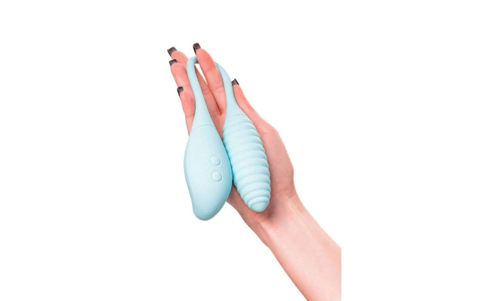 JOS Roow Vaginal and Clitoral Air Pulse Stimulator Blue - Clit Ticklers and Pulsators